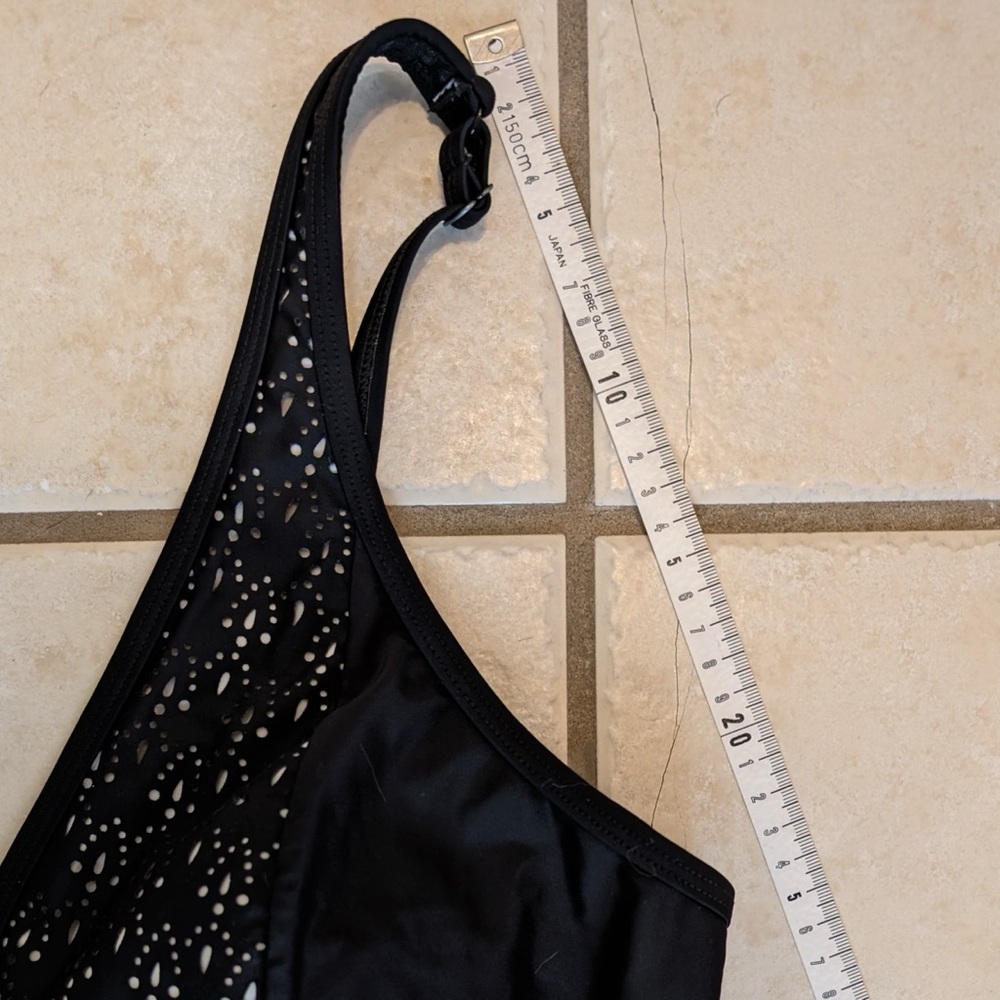 Y2K Krista One Piece Eyelet Detail Swimsuit Size 16 - Picture 8 of 13